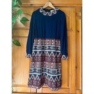 Vintage 60s/70s Tannel Knits Trevira Dress, ILGWU Union Made, SZ 10